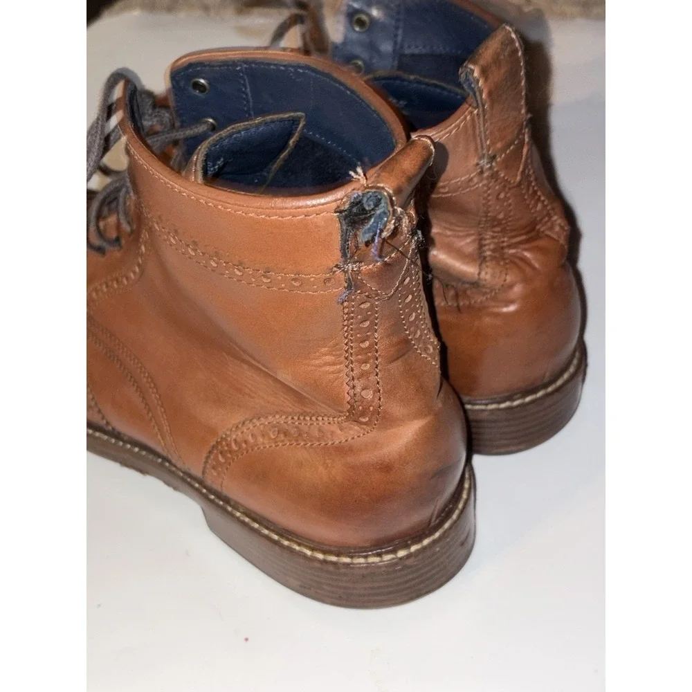Cole Haan Boots Mens 12 M -Kennedy Wingtip Woodburry Brown Grand OS